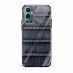 Denim  Printed Glass Back Phone Case