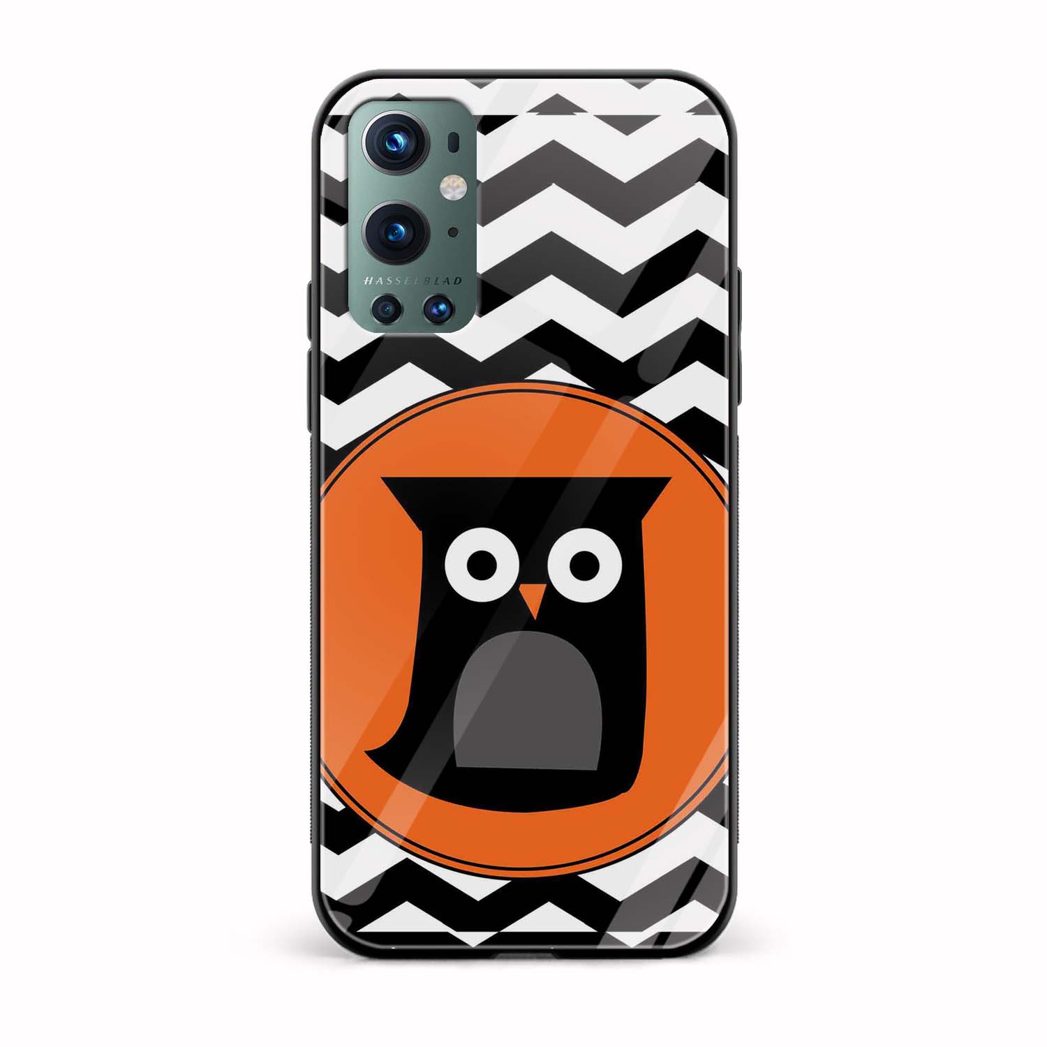 Owl Printed Glass Back Phone Case Owl Printed Glass Back Phone Case - Image 1