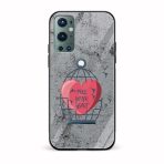 Free Your Heart Printed Glass Back Phone Case