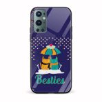 Besties Printed Glass Back Phone Case