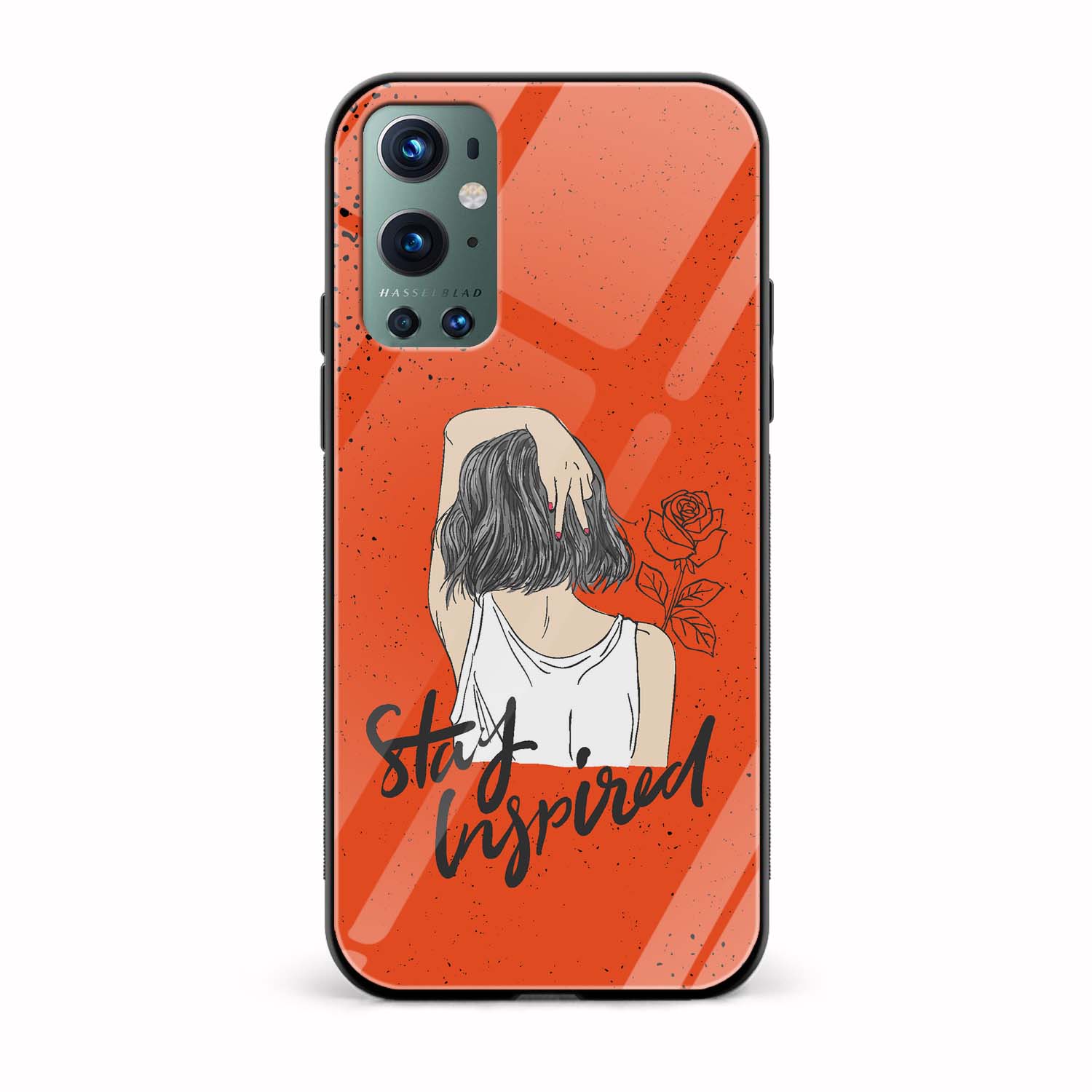 Stay Inspired Printed Glass Back Phone Case Stay Inspired Printed Glass Back Phone Case - Image 1