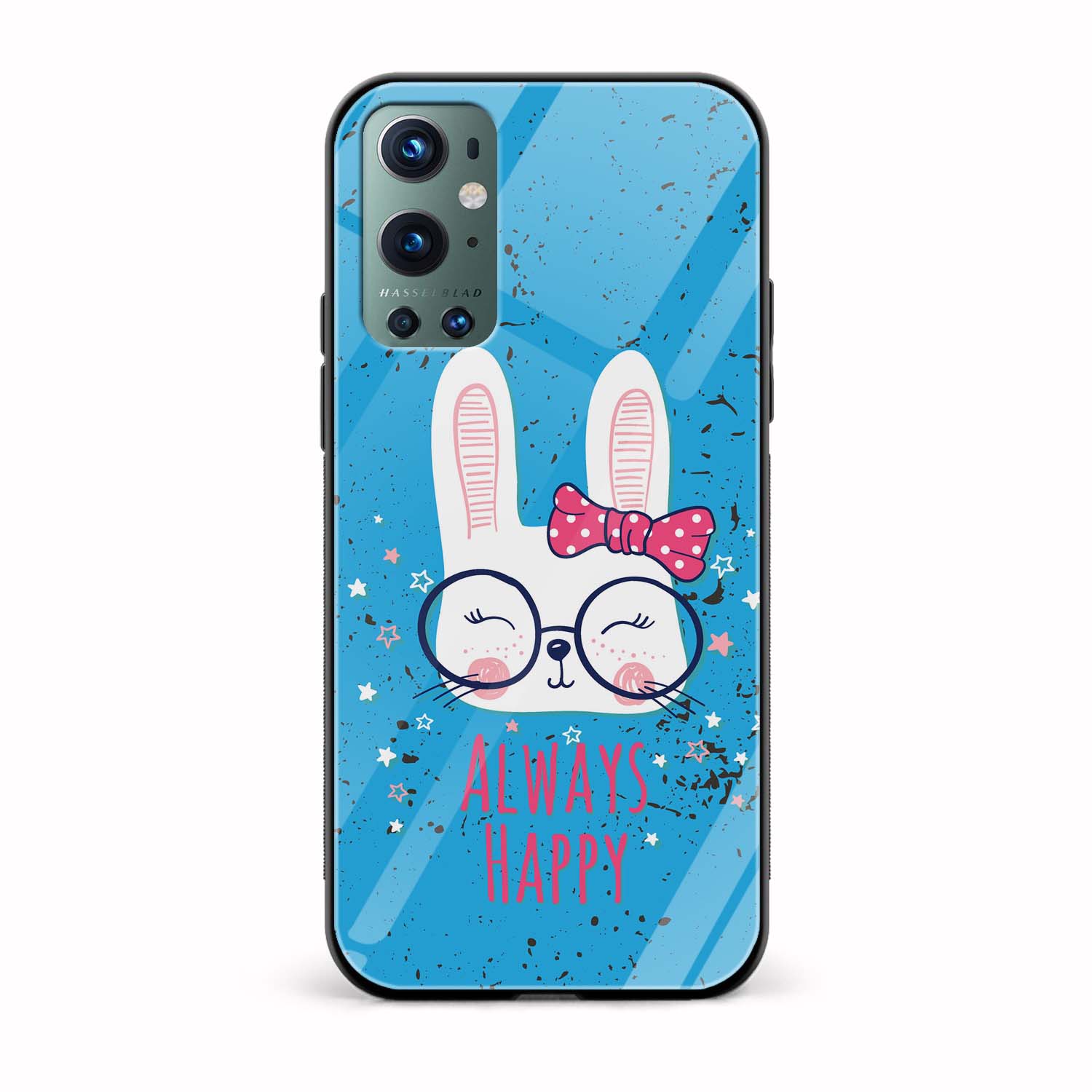 Always Happy Printed Glass Back Phone Case Always Happy Printed Glass Back Phone Case - Image 1