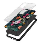 Floral Printed Glass Back Phone Case - Image 3