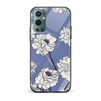Floral Printed Glass Back Phone Case
