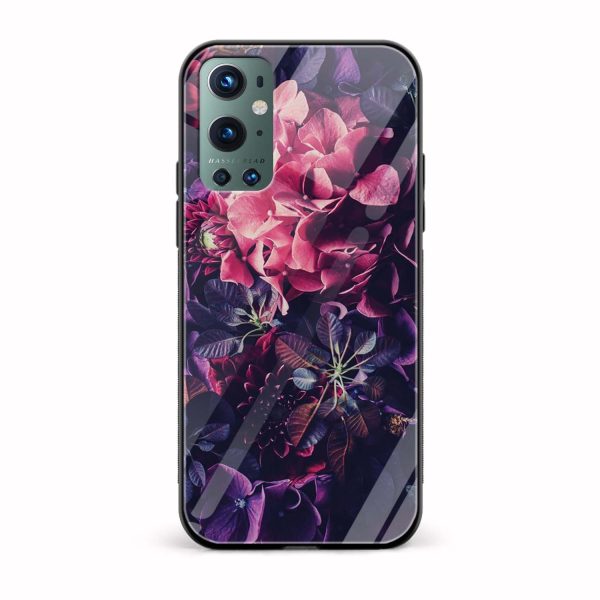 Floral Printed Glass Back Phone Case