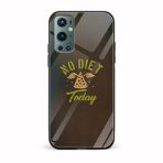 No Diet Today Printed Glass Back Phone Case