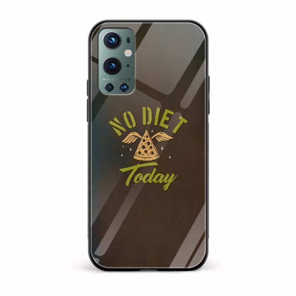 No Diet Today Printed Glass Back Phone Case