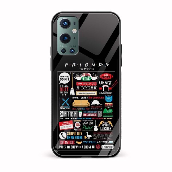 Friends Printed Glass Back Phone Case
