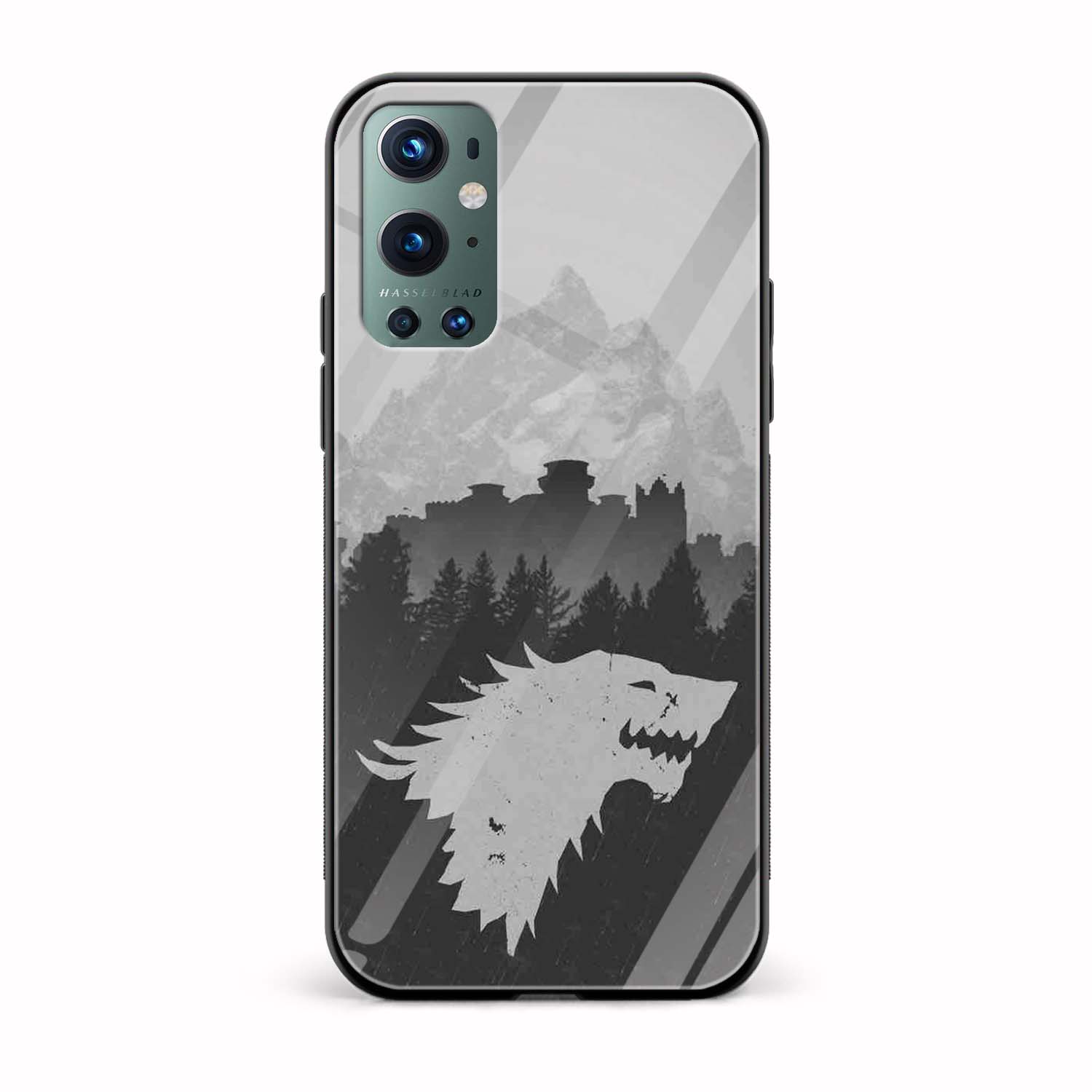 House Of Stark Printed Glass Back Phone Case House Of Stark Printed Glass Back Phone Case - Image 1