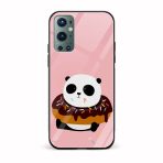 Panda Donut Printed Glass Back Phone Case