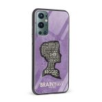 Brainy Is the New Sexy Printed Glass Back Phone Case - Image 2