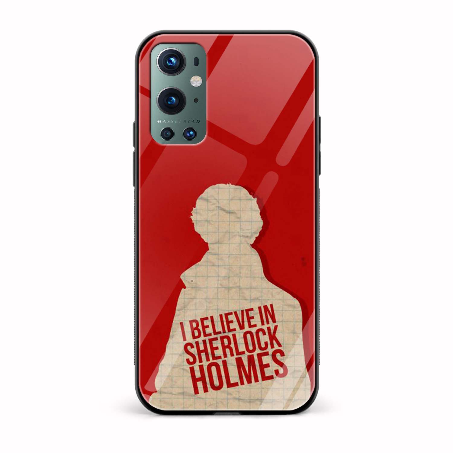 I Believe in Sherlock Holmes Printed Glass Back Phone Case I Believe in Sherlock Holmes Printed Glass Back Phone Case - Image 1
