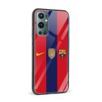 Barcelona FC Printed Glass Back Phone Case - Image 2