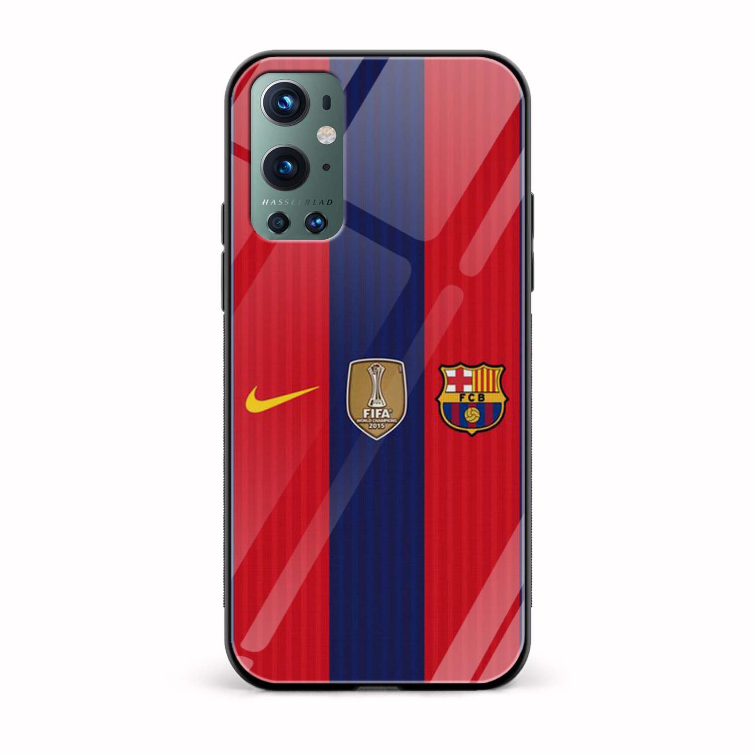 Barcelona FC Printed Glass Back Phone Case Barcelona FC Printed Glass Back Phone Case - Image 1