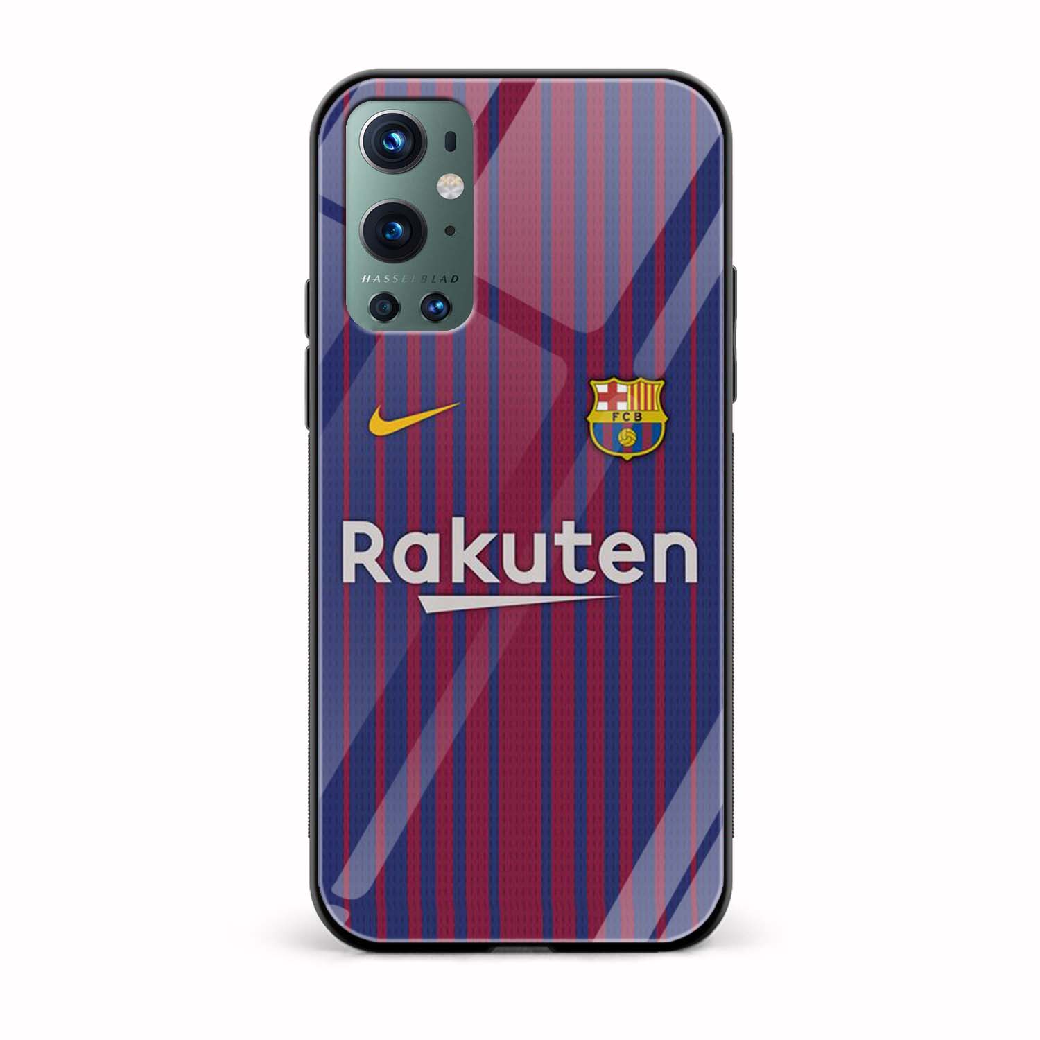 Barcelona FC Printed Glass Back Phone Case Barcelona FC Printed Glass Back Phone Case - Image 1