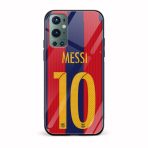 Messi Printed Glass Back Phone Case