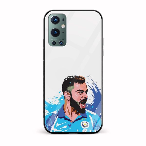 Kohli Printed Glass Back Phone Case