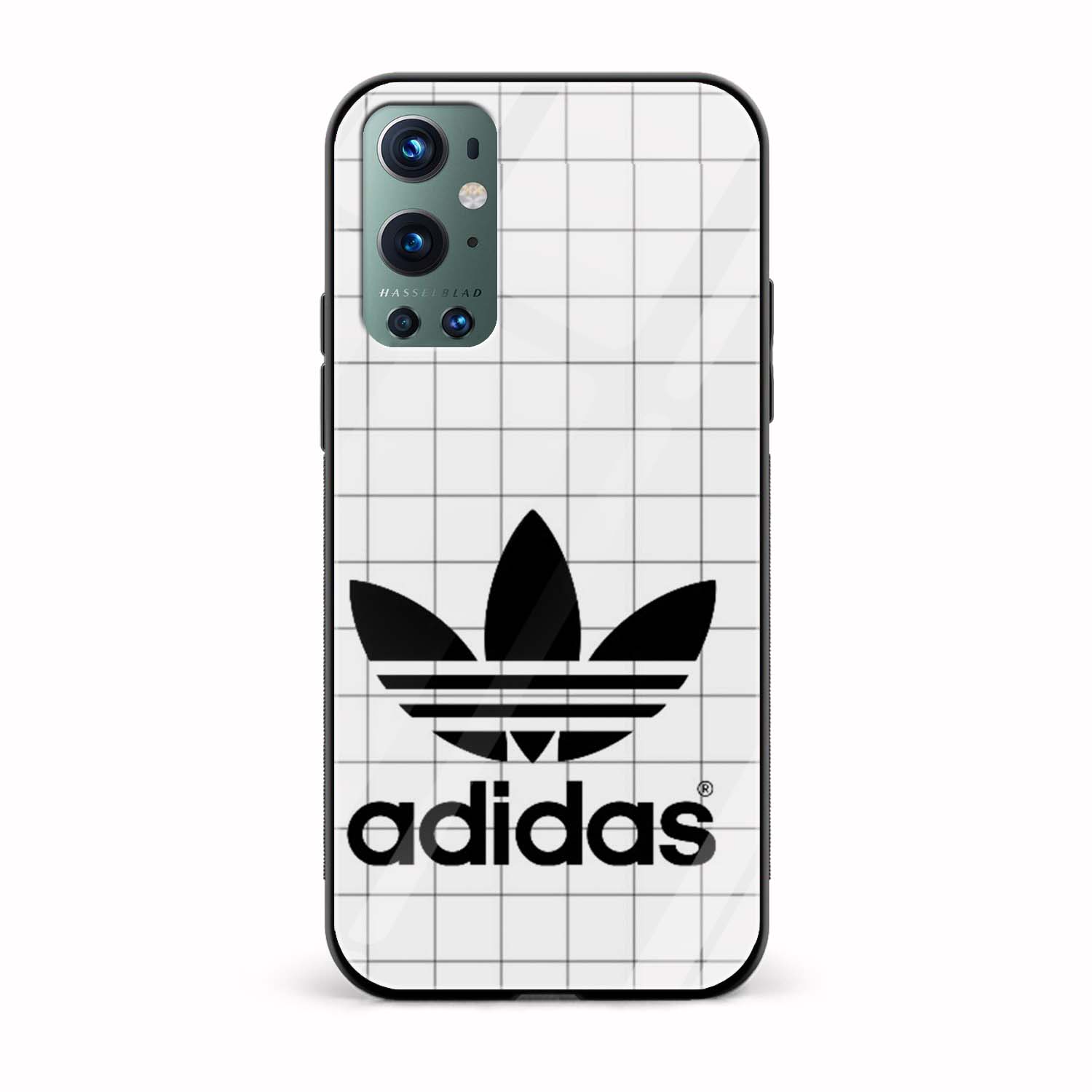 Black And White Printed Glass Back Phone Case Black And White Printed Glass Back Phone Case - Image 1