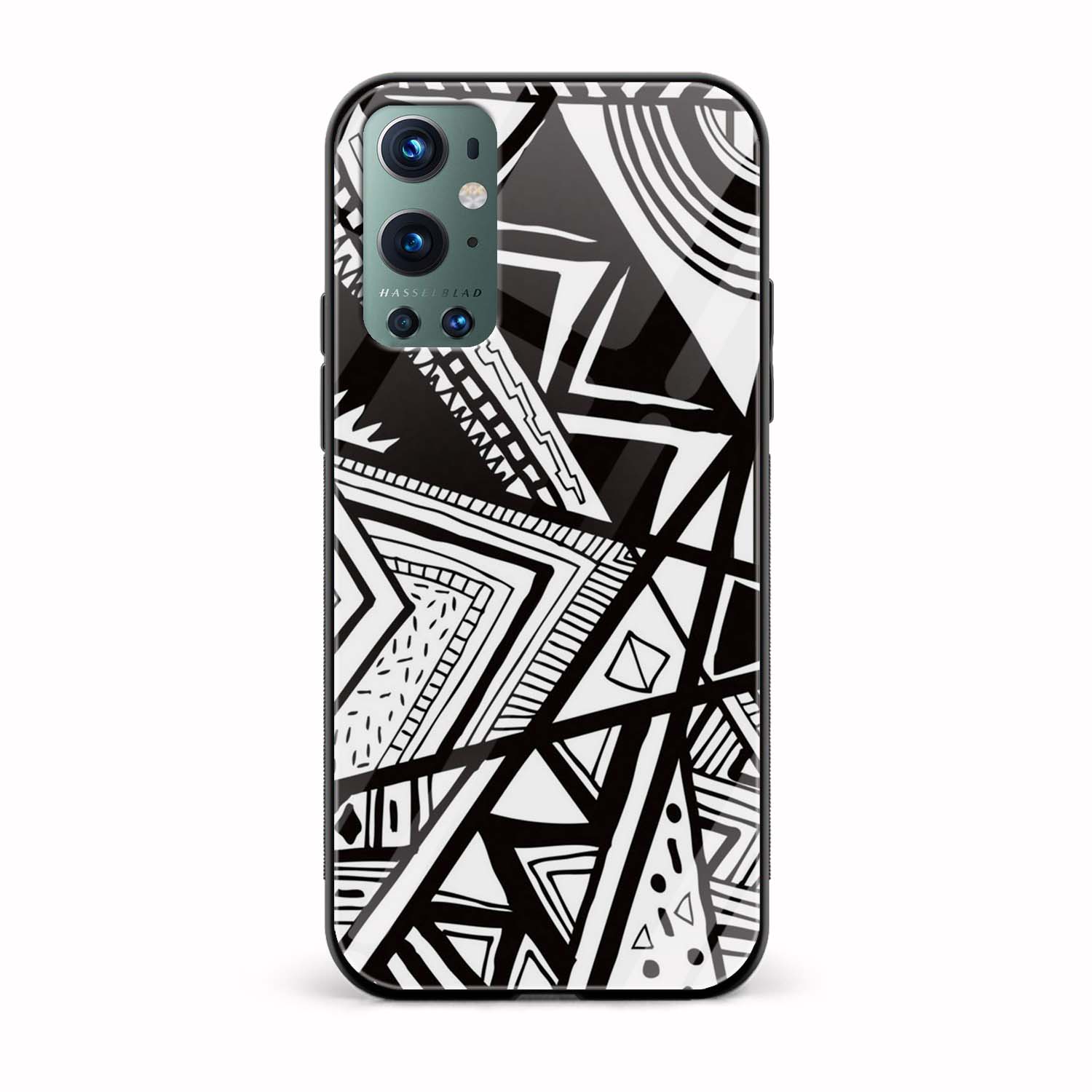 Pattern Printed Glass Back Phone Case Pattern Printed Glass Back Phone Case - Image 1