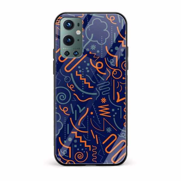 Abstract Printed Glass Back Phone Case