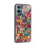 Abstract Printed Glass Back Phone Case - Image 2