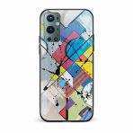 Abstract Printed Glass Back Phone Case