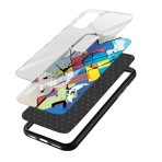 Abstract Printed Glass Back Phone Case - Image 3