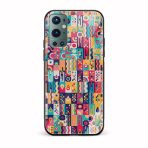 Abstract Printed Glass Back Phone Case