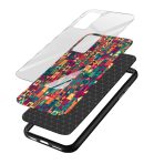 Abstract Printed Glass Back Phone Case - Image 3