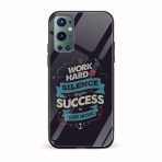 Work Hard In Silence Printed Glass Back Phone Case