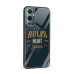 Rules Are Meant To Be Broken Printed Glass Back Phone Case - Image 2