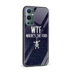 WTF Where's The Food Printed Glass Back Phone Case - Image 2