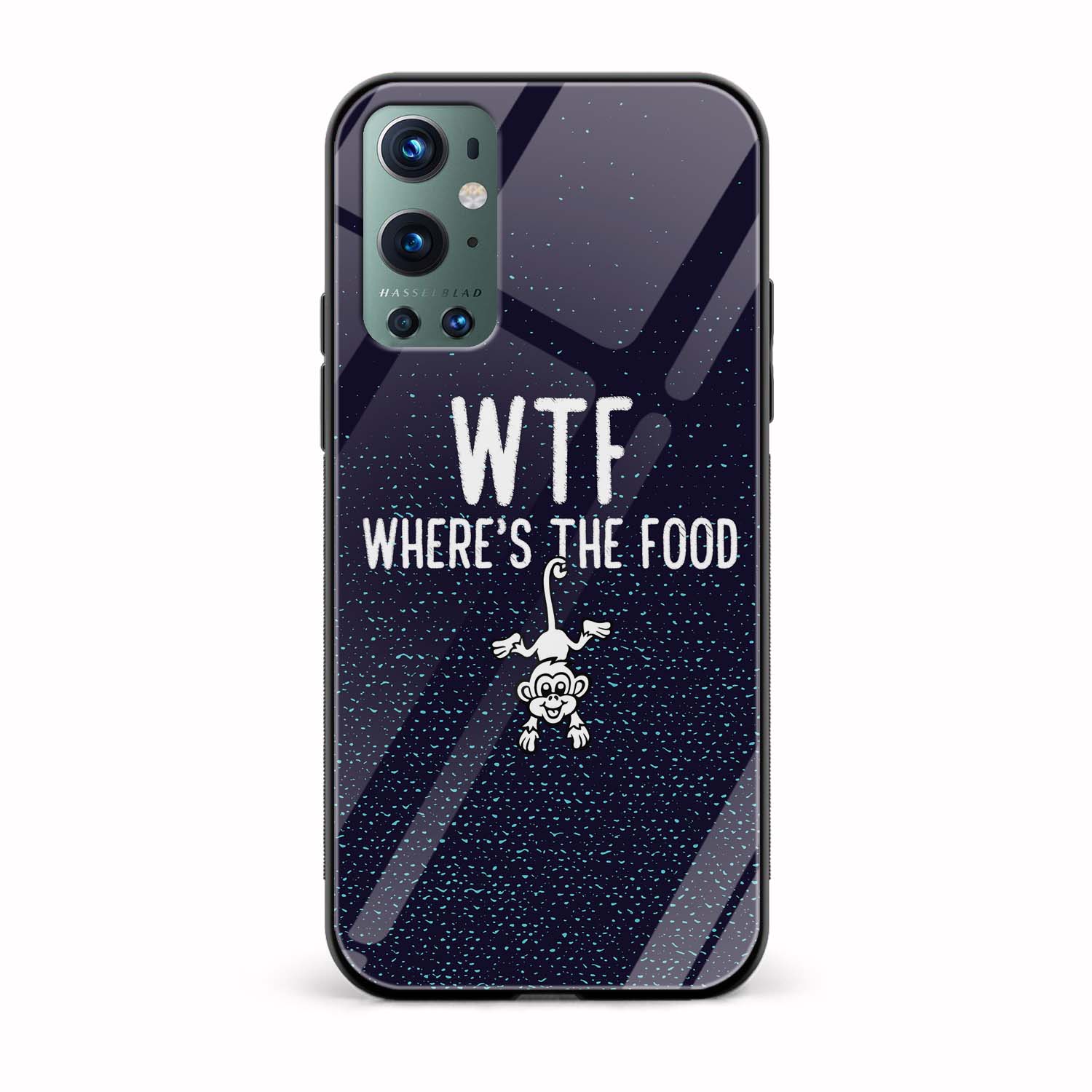 WTF Where's The Food Printed Glass Back Phone Case WTF Where's The Food Printed Glass Back Phone Case - Image 1