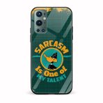 Sarcasm Is One Of My Talent Printed Glass Back Phone Case