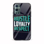 Hustle Loyalty Respect Printed Glass Back Phone Case