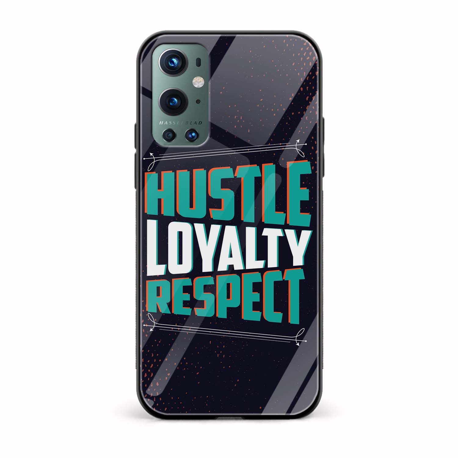Hustle Loyalty Respect Printed Glass Back Phone Case Hustle Loyalty Respect Printed Glass Back Phone Case - Image 1