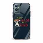 Keep Calm And DAB Printed Glass Back Phone Case