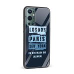 London Paris NewYork EK Din Main Bhi Jaunga Printed Glass Back Phone Case - Image 2