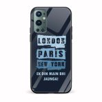 London Paris NewYork EK Din Main Bhi Jaunga Printed Glass Back Phone Case