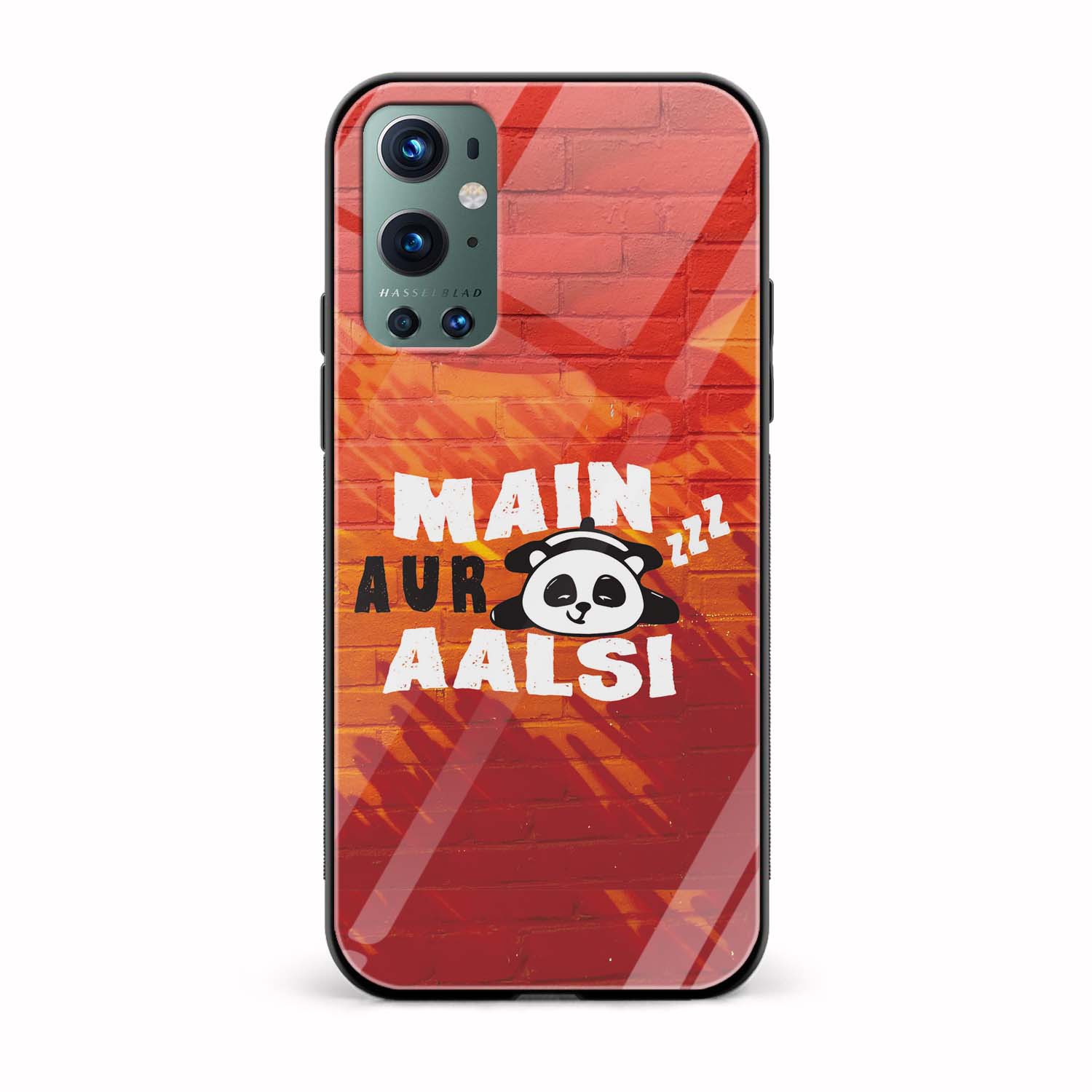 Main Aur AALSI Printed Glass Back Phone Case Main Aur AALSI Printed Glass Back Phone Case - Image 1