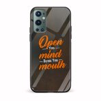 Open Your Mind Before Your Mouth Printed Glass Back Phone Case
