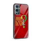 Abhi Padhta Kon Hai?Printed Glass Back Phone Case - Image 2