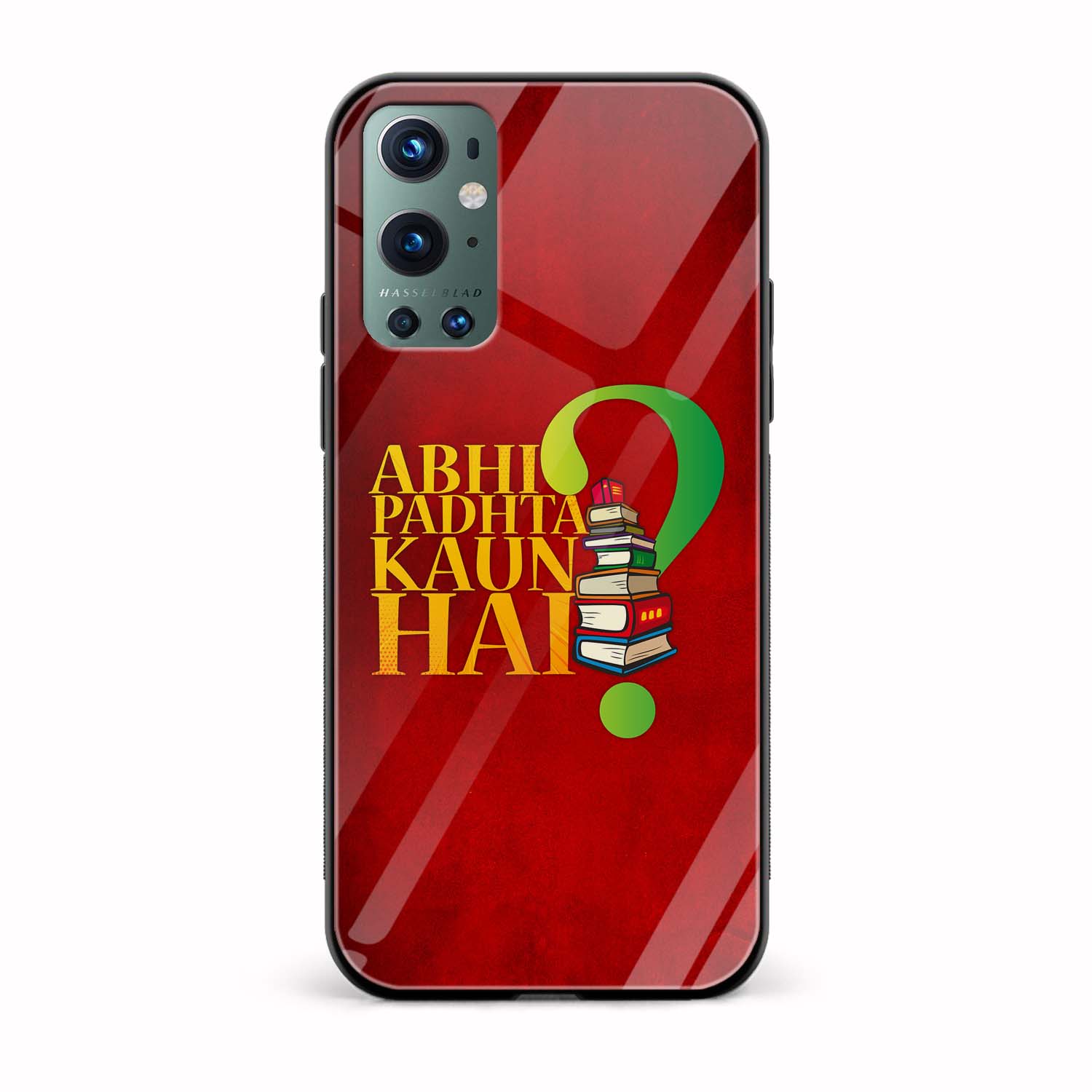 Abhi Padhta Kon Hai?Printed Glass Back Phone Case Abhi Padhta Kon Hai?Printed Glass Back Phone Case - Image 1