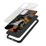 Camouflage Grey  Glass Back Phone Case - Image 3