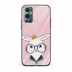 A Cute Bunny Glass Back Phone Case