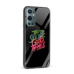 Try To See The Good Things  Glass Back Phone Case - Image 2