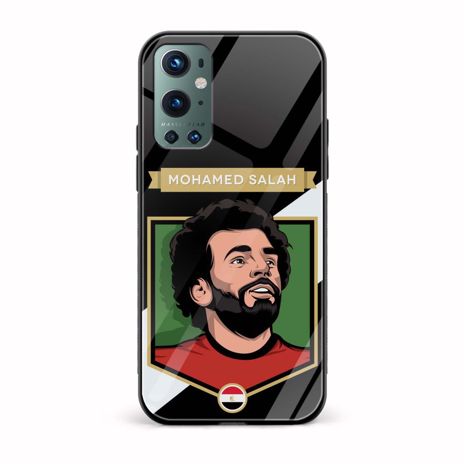 Mohamed Salah Glass Back Phone Case Mohamed Salah Glass Back Phone Case - Image 1