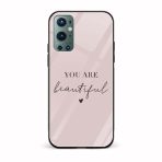 You Are Beautiful  Glass Back Phone Case