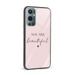 You Are Beautiful  Glass Back Phone Case - Image 2