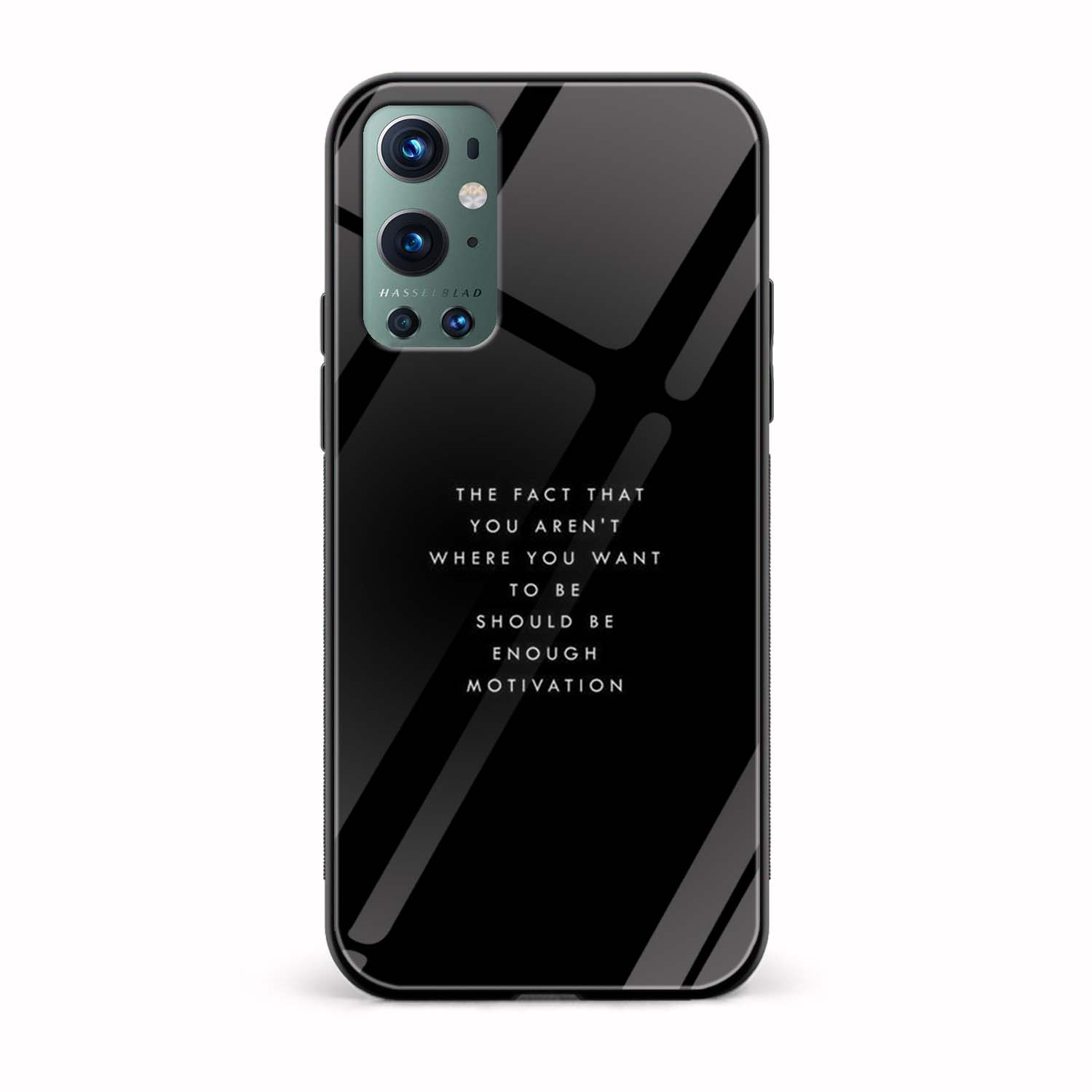 The Fact That you Aren't Where You Should Be Enough Motivation Glass Back Phone Case The Fact That you Aren't Where You Should Be Enough Motivation Glass Back Phone Case - Image 1